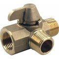 Jr Products JR PRODUCTS 62245 3-Way Brass Diverter Valve J45-62245